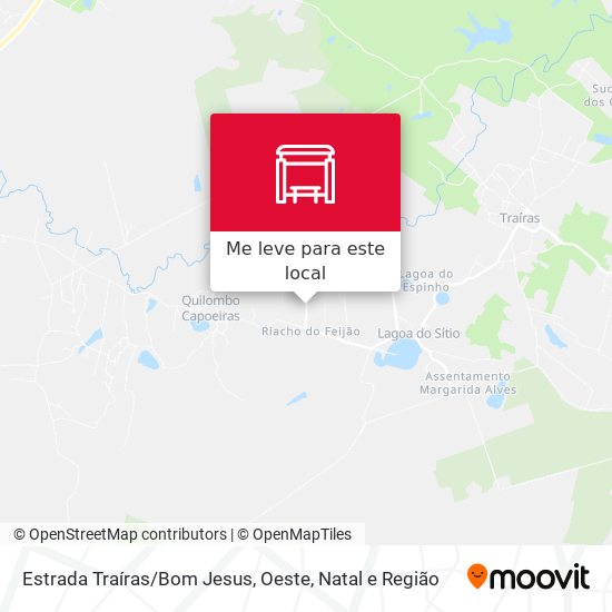 Estrada Traíras / Bom Jesus, Oeste mapa