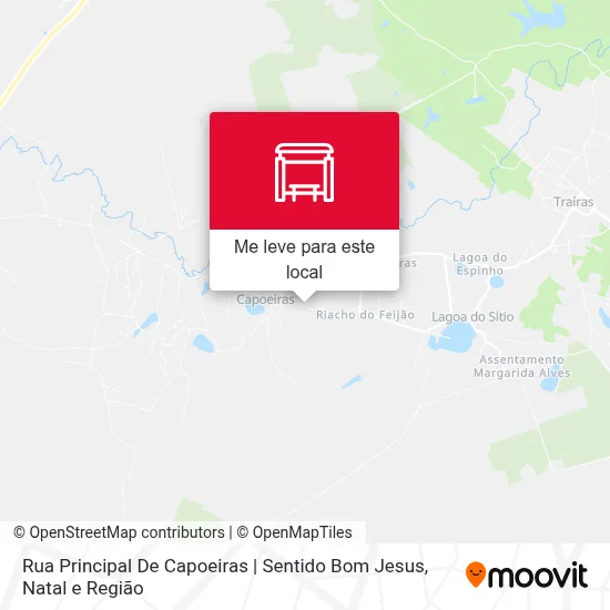 Rua Principal De Capoeiras | Sentido Bom Jesus mapa