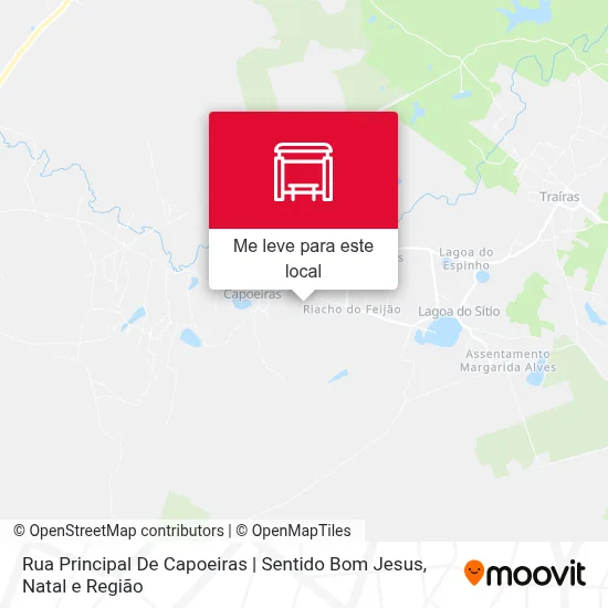 Rua Principal De Capoeiras | Sentido Bom Jesus mapa