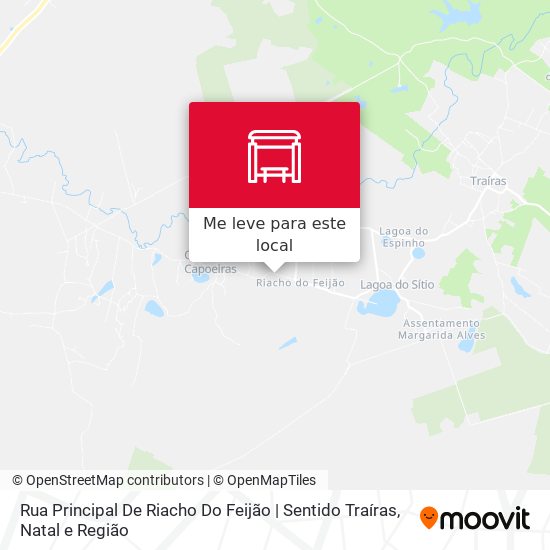 Rua Principal De Riacho Do Feijão | Sentido Traíras mapa