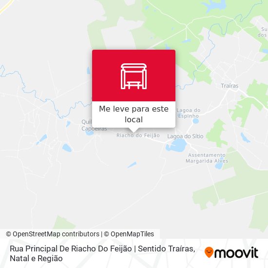 Rua Principal De Riacho Do Feijão | Sentido Traíras mapa