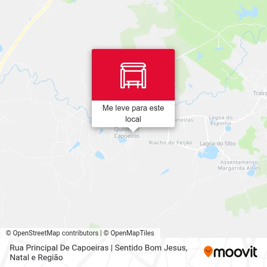 Rua Principal De Capoeiras | Sentido Bom Jesus mapa
