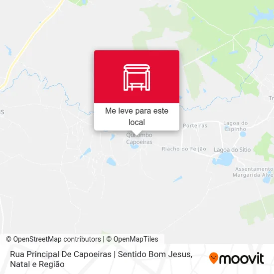 Rua Principal De Capoeiras | Sentido Bom Jesus mapa