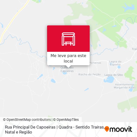 Rua Principal De Capoeiras | Quadra - Sentido Traíras mapa