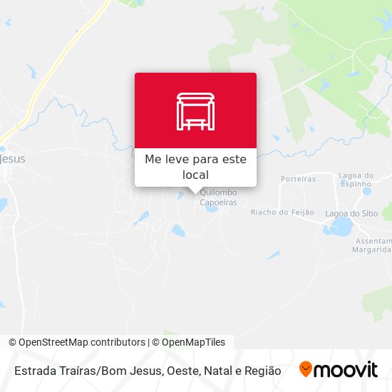 Estrada Traíras / Bom Jesus, Oeste mapa