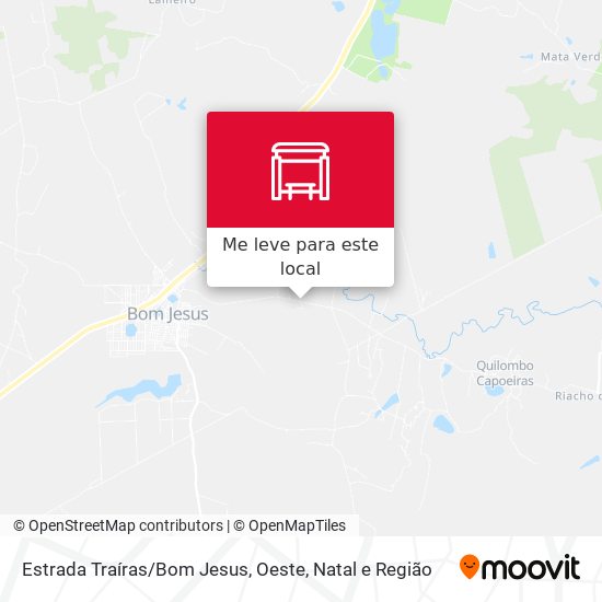 Estrada Traíras / Bom Jesus, Oeste mapa