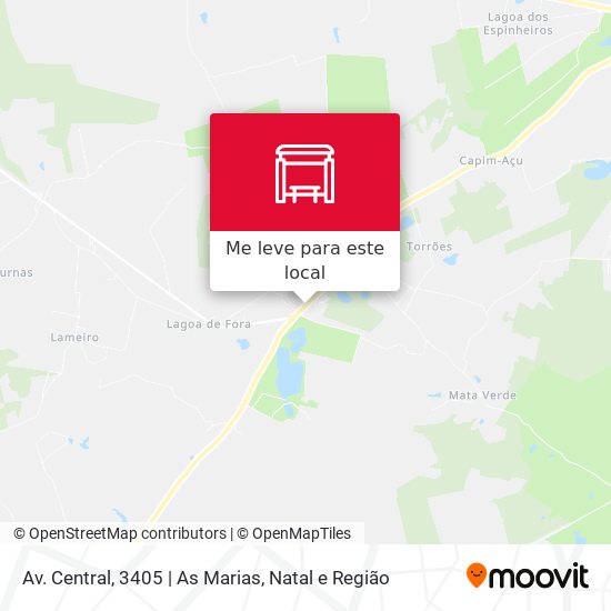Av. Central, 3405 | As Marias mapa