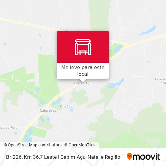 Br-226, Km 36,7 Leste | Capim-Açu mapa