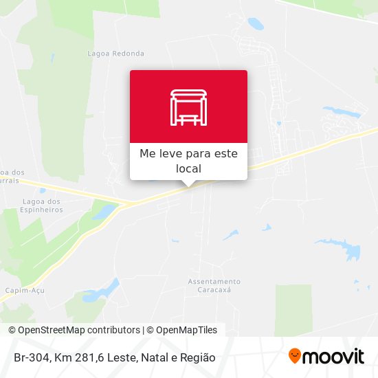 Br-304, Km 281,6 Leste mapa