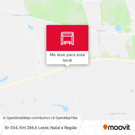Br-304, Km 286,6 Leste mapa