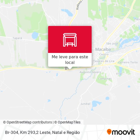 Br-304, Km 293,2 Leste mapa