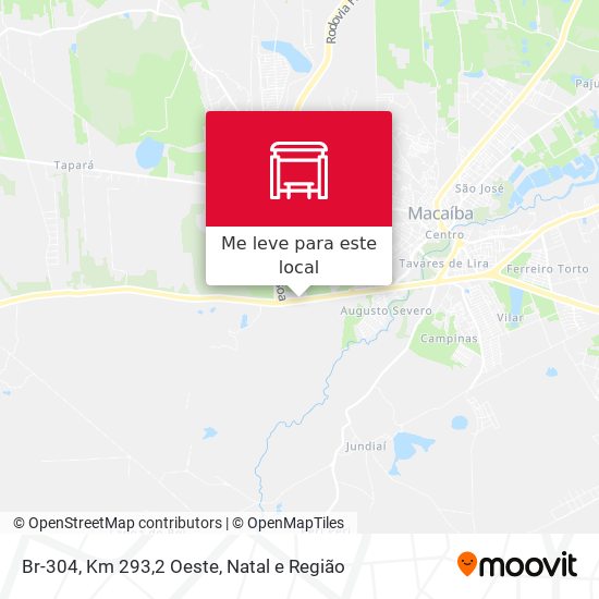 Br-304, Km 293,2 Oeste mapa