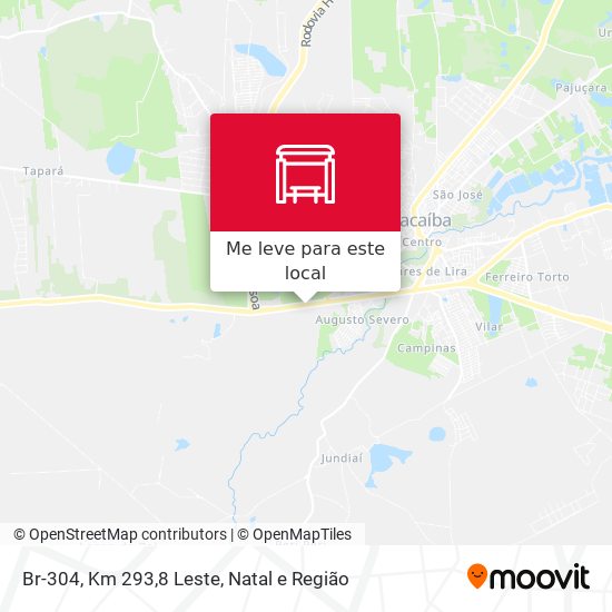 Br-304, Km 293,8 Leste mapa