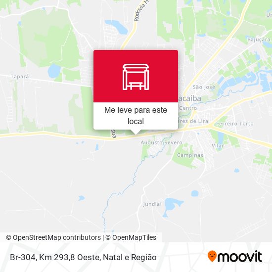 Br-304, Km 293,8 Oeste mapa