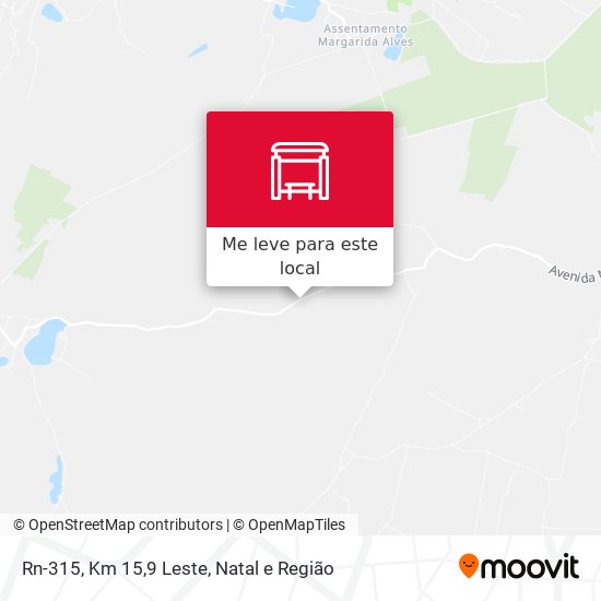 Rn-315, Km 15,9 Leste mapa