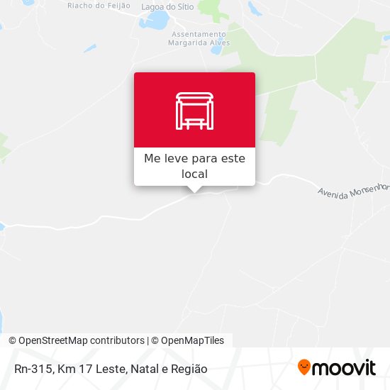Rn-315, Km 17 Leste mapa