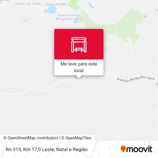 Rn-315, Km 17,9 Leste mapa