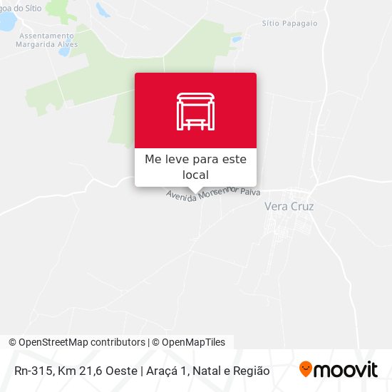 Rn-315, Km 21,6 Oeste | Araçá 1 mapa