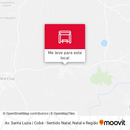 Av. Santa Luzia | Cobé - Sentido Natal mapa