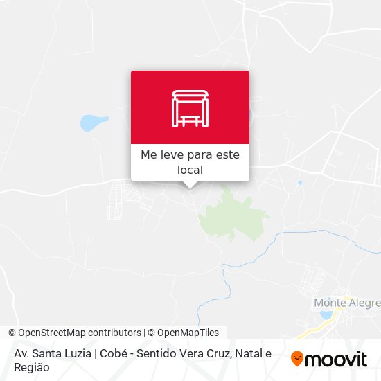 Av. Santa Luzia | Cobé - Sentido Vera Cruz mapa