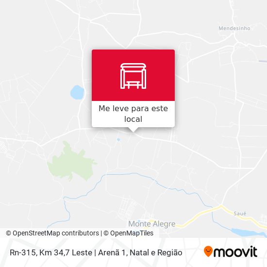 Rn-315, Km 34,7 Leste | Arenã 1 mapa