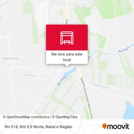 Rn-316, Km 0,9 Norte mapa