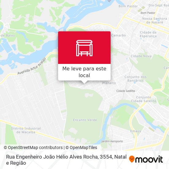 Rua Engenheiro João Hélio Alves Rocha, 3554 mapa