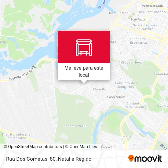 Rua Dos Cometas, 80 mapa