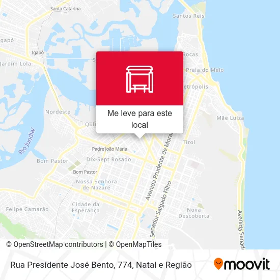 Rua Presidente José Bento, 774 mapa