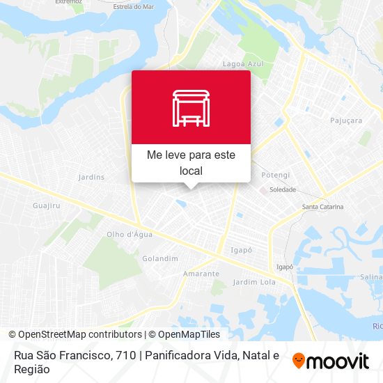 Rua São Francisco, 710 | Panificadora Vida mapa