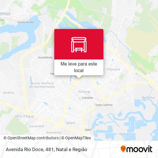 Avenida Rio Doce, 481 mapa