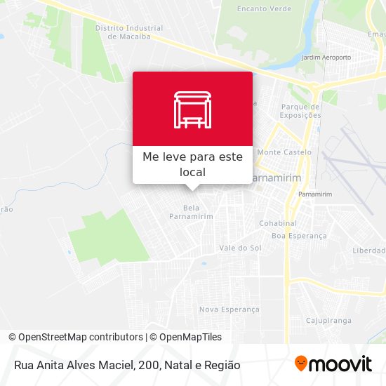 Rua Anita Alves Maciel, 200 mapa