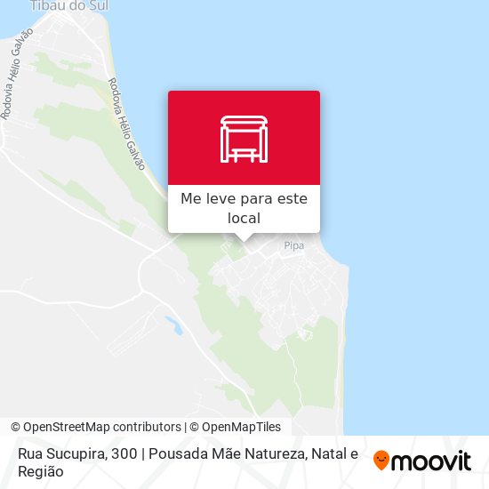 Rua Sucupira, 300 | Pousada Mãe Natureza mapa