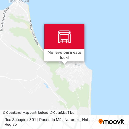 Rua Sucupira, 301 | Pousada Mãe Natureza mapa