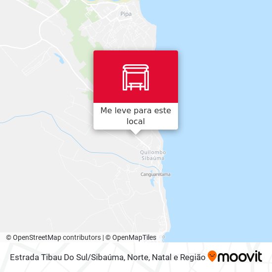 Estrada Tibau Do Sul / Sibaúma, Norte mapa