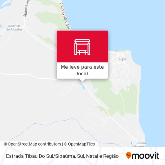 Estrada Tibau Do Sul / Sibaúma, Sul mapa