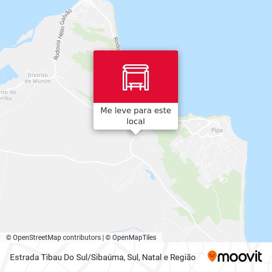 Estrada Tibau Do Sul / Sibaúma, Sul mapa