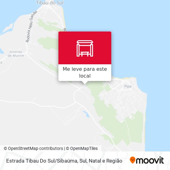 Estrada Tibau Do Sul / Sibaúma, Sul mapa