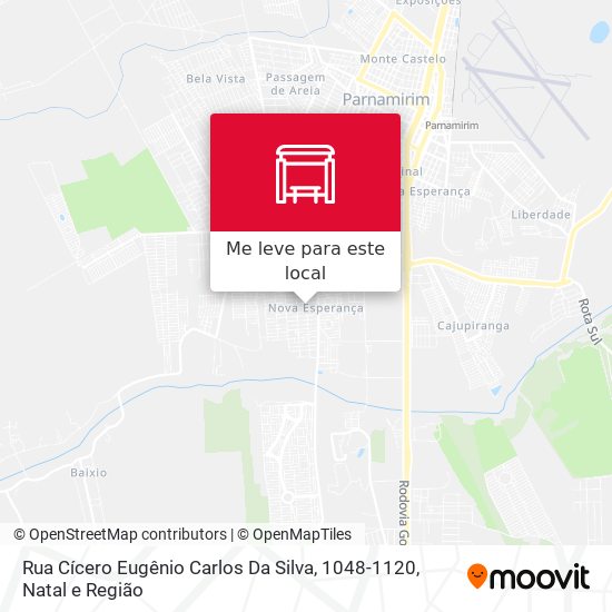 Rua Cícero Eugênio Carlos Da Silva, 1048-1120 mapa