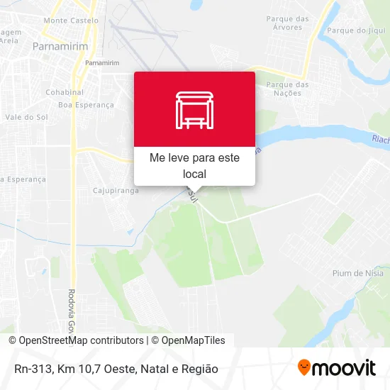 Rn-313, Km 10,7 Oeste mapa
