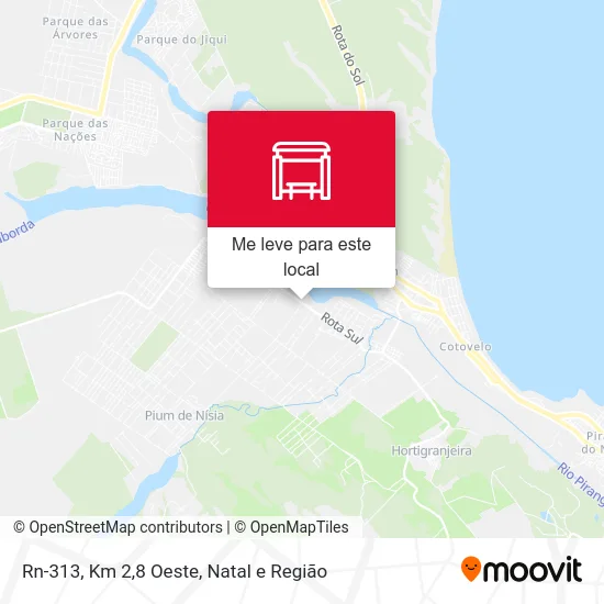 Rn-313, Km 2,8 Oeste mapa