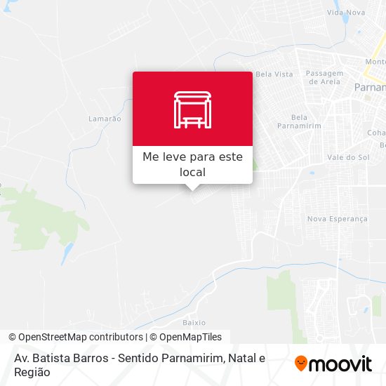 Av. Batista Barros - Sentido Parnamirim mapa