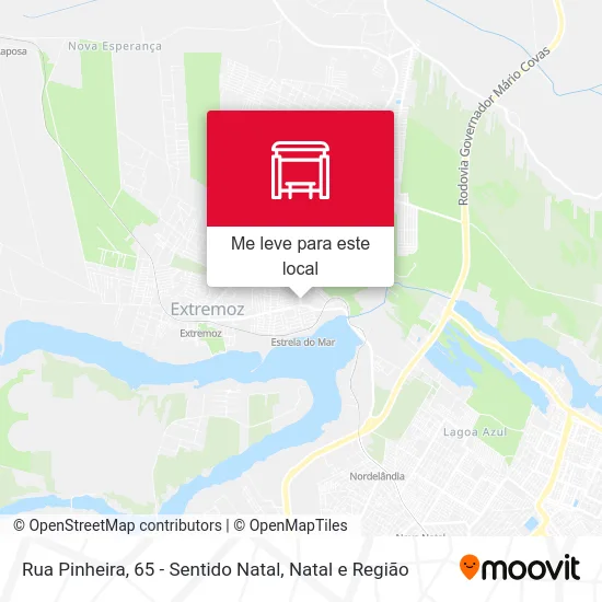 Rua Pinheira, 65 - Sentido Natal mapa