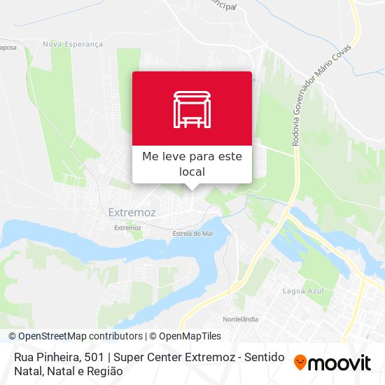 Rua Pinheira, 501 | Super Center Extremoz - Sentido Natal mapa