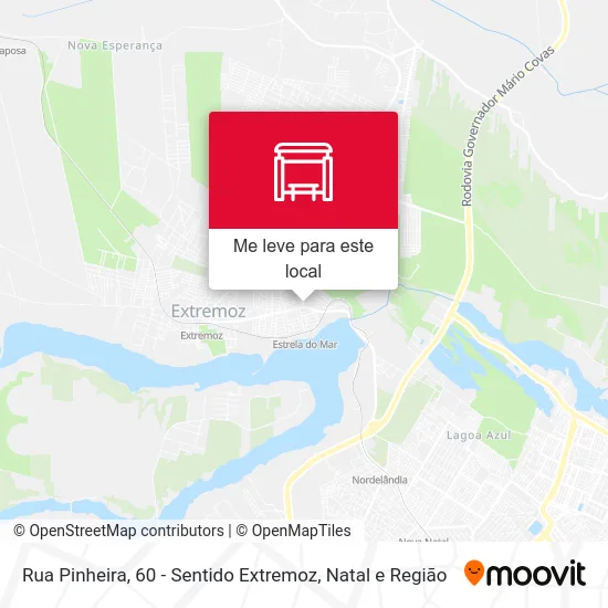 Rua Pinheira, 60 - Sentido Extremoz mapa