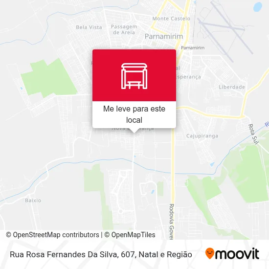 Rua Rosa Fernandes Da Silva, 607 mapa