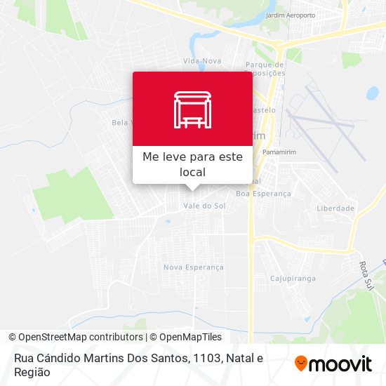 Rua Cándido Martins Dos Santos, 1103 mapa