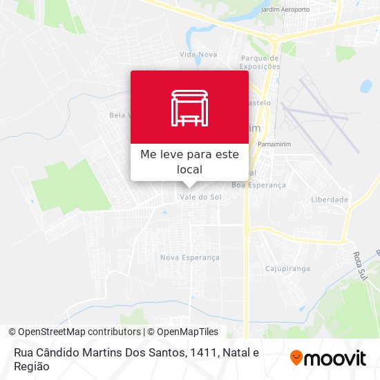 Rua Cândido Martins Dos Santos, 1411 mapa