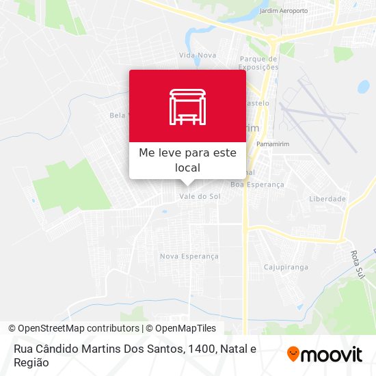 Rua Cândido Martins Dos Santos, 1400 mapa