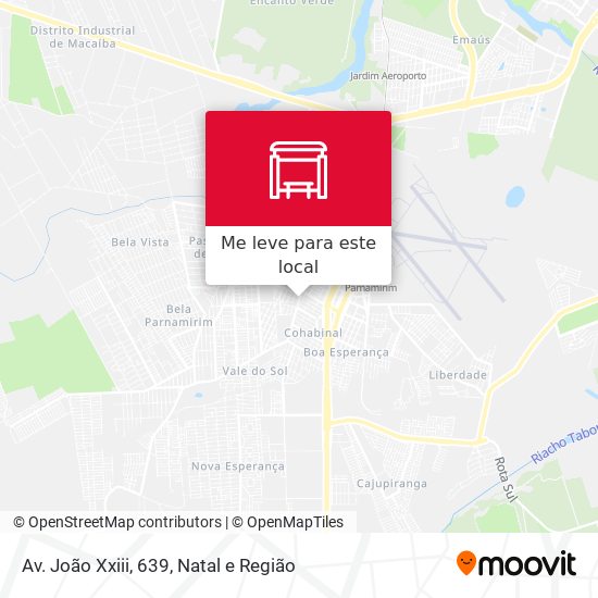 Av. João Xxiii, 639 mapa
